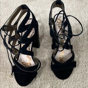 Sam Edelman Black Strappy Heels